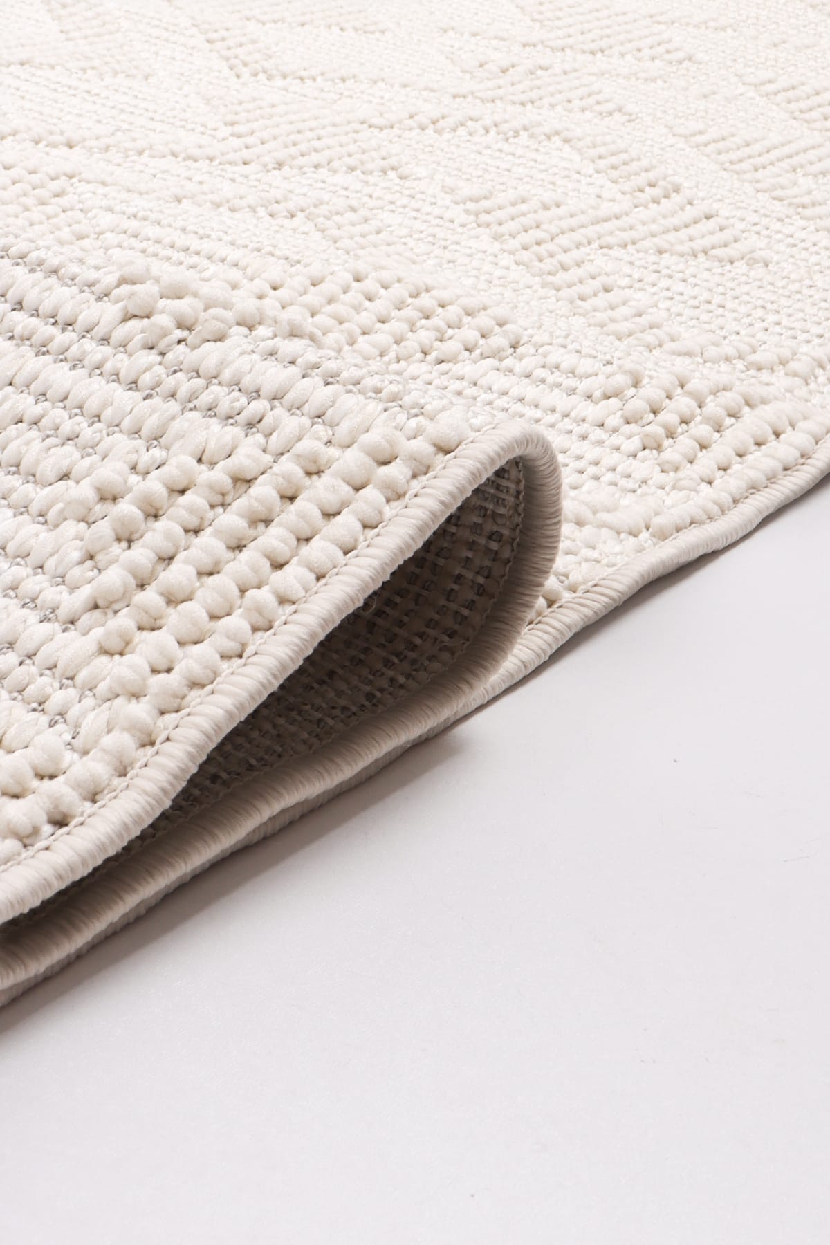 Skyet SKT0207 Krem Bukle Dokuma Minimalist İskandinav Halı
