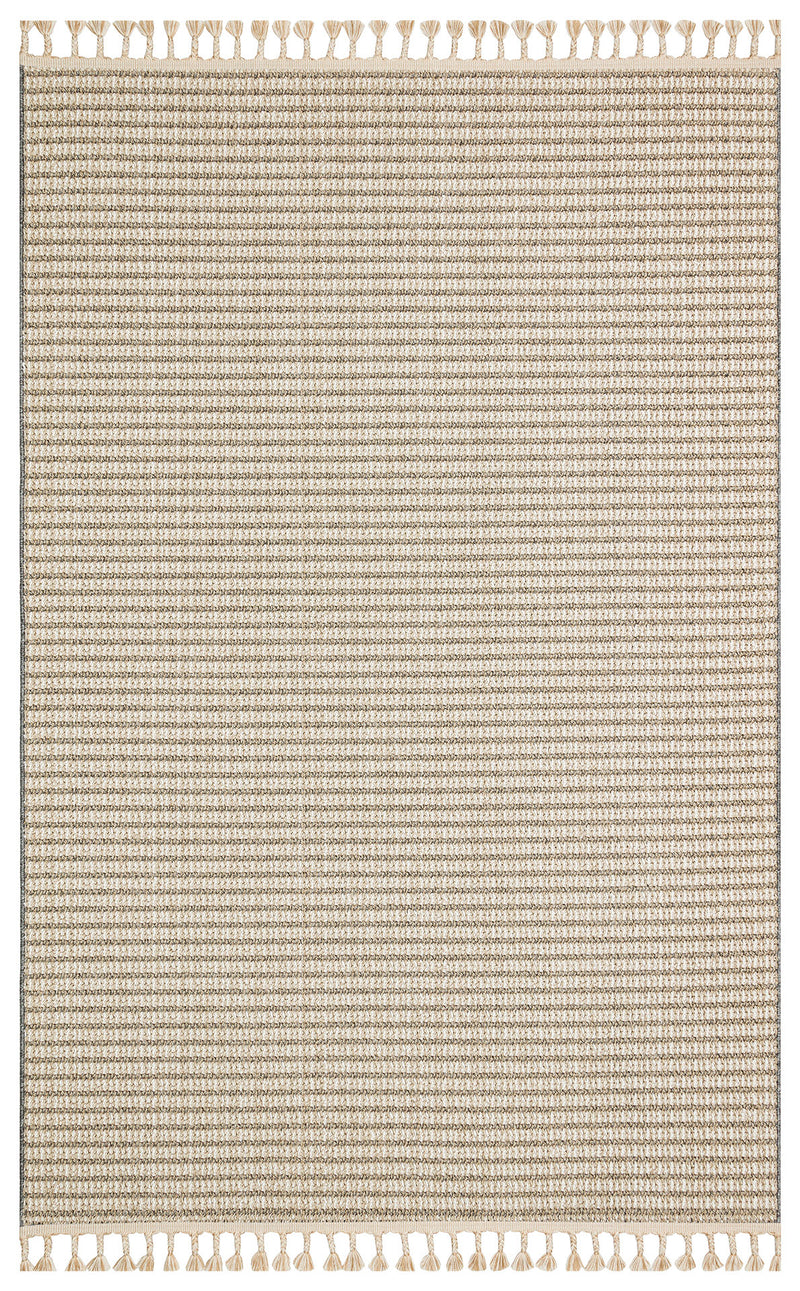 Flam FLM17 Beige Ivory Örgü Dokuma Salon Koridor Mutfak Halısı Bukle