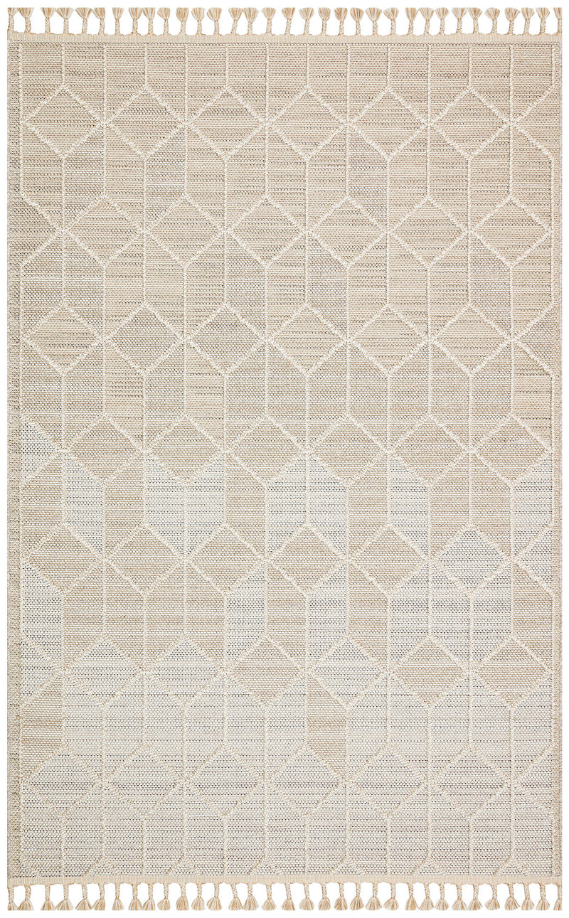 Flam FLM03 Beige Örgü Dokuma Salon Koridor Mutfak Halısı Bukle