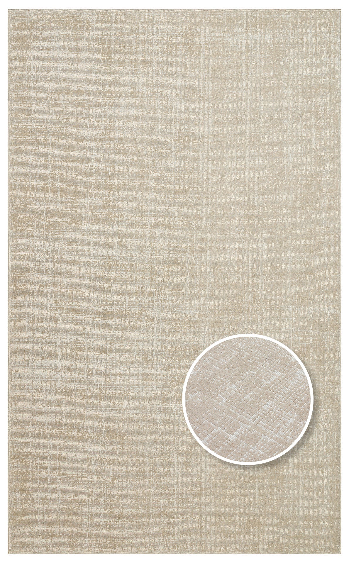 Hitit Plain Beige Örgü Dokuma Salon Koridor Mutfak Halısı Bukle