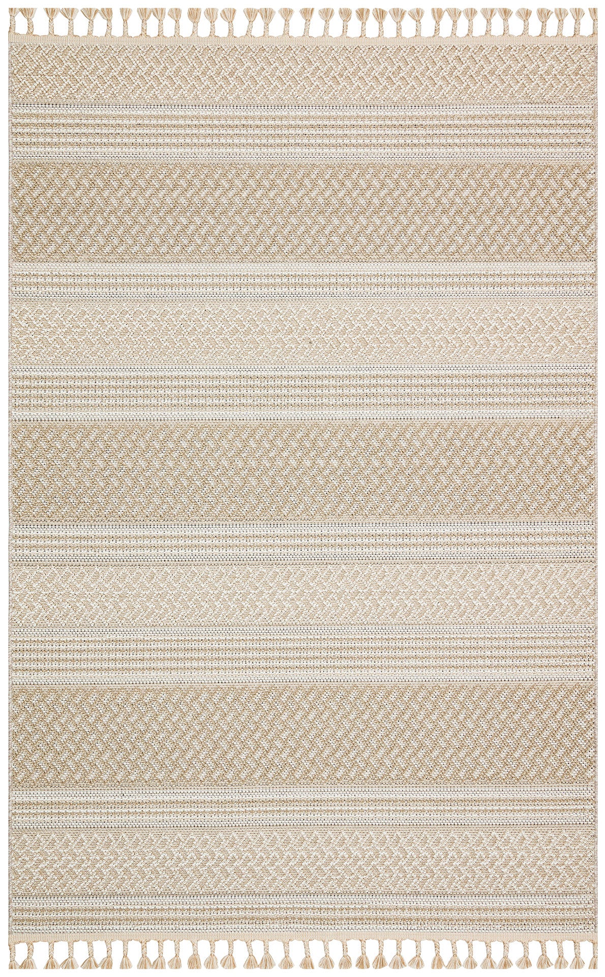 Flam FLM05 Beige Örgü Dokuma Salon Koridor Mutfak Halısı Bukle
