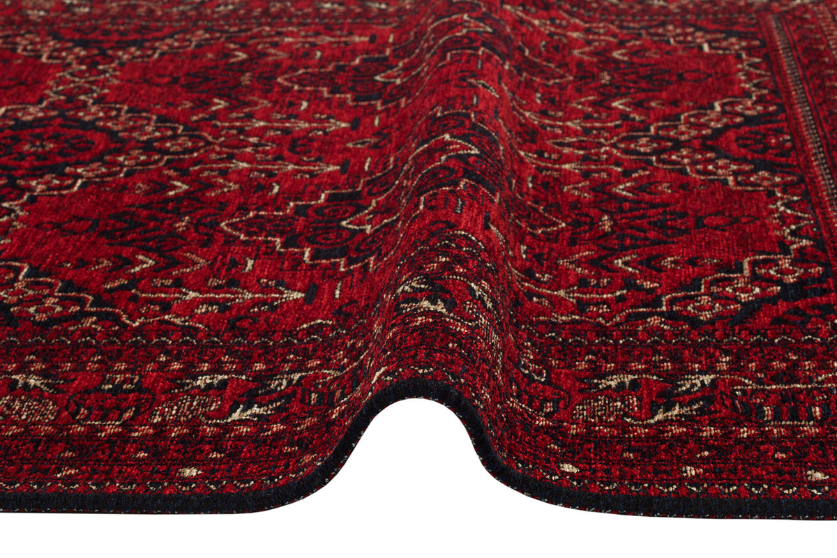Tahran THN05 Red Dokuma Yıkanabilir Salon Mutfak Koridor Halısı