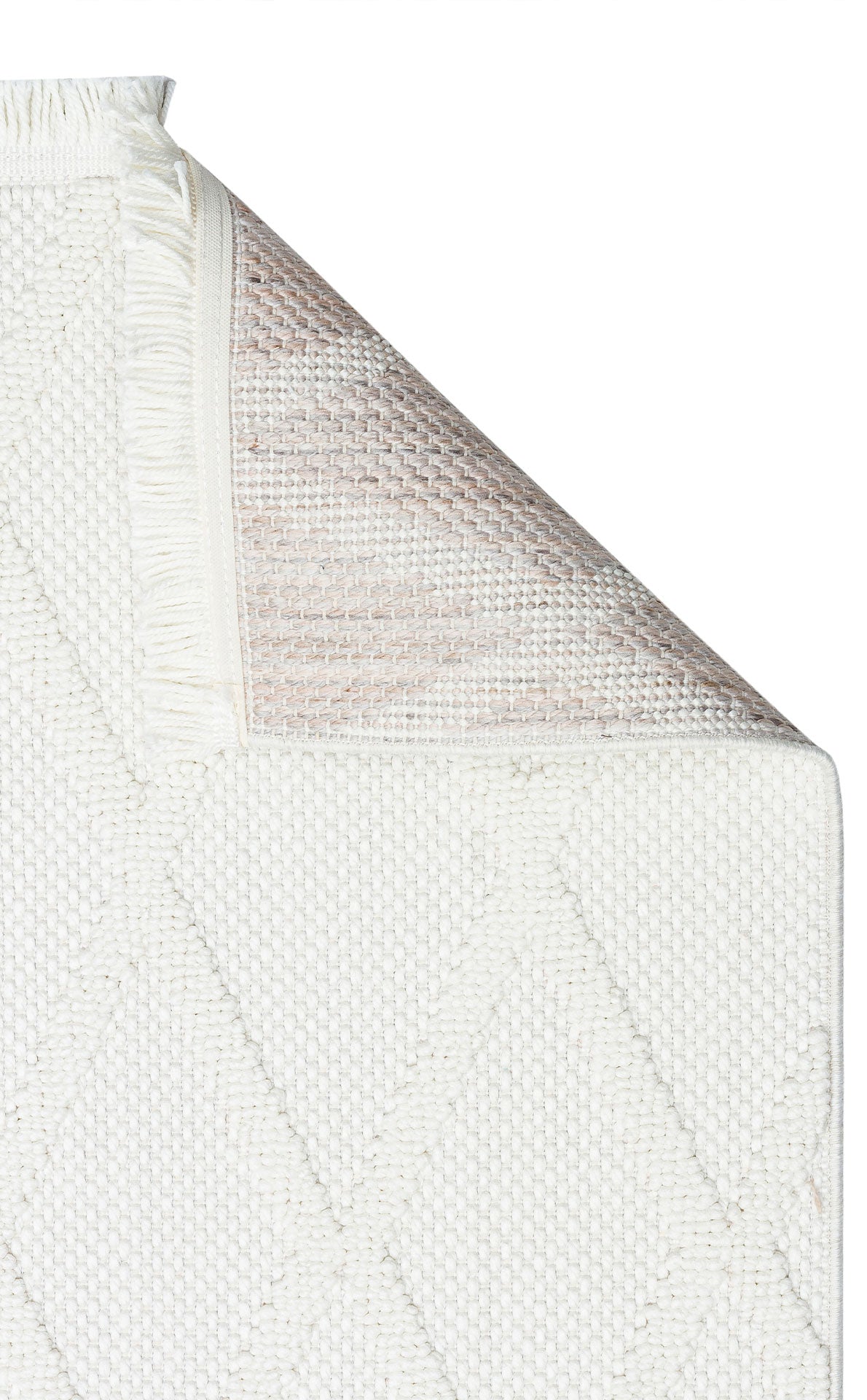 Loft LFT04 Cream Örgü Dokuma Salon Koridor Mutfak Halısı Bukle