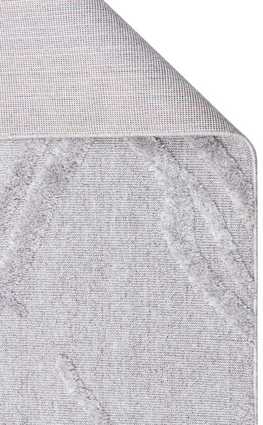 Malibu MLB03 Grey Örgü Dokuma Salon Koridor Mutfak Halısı Bukle