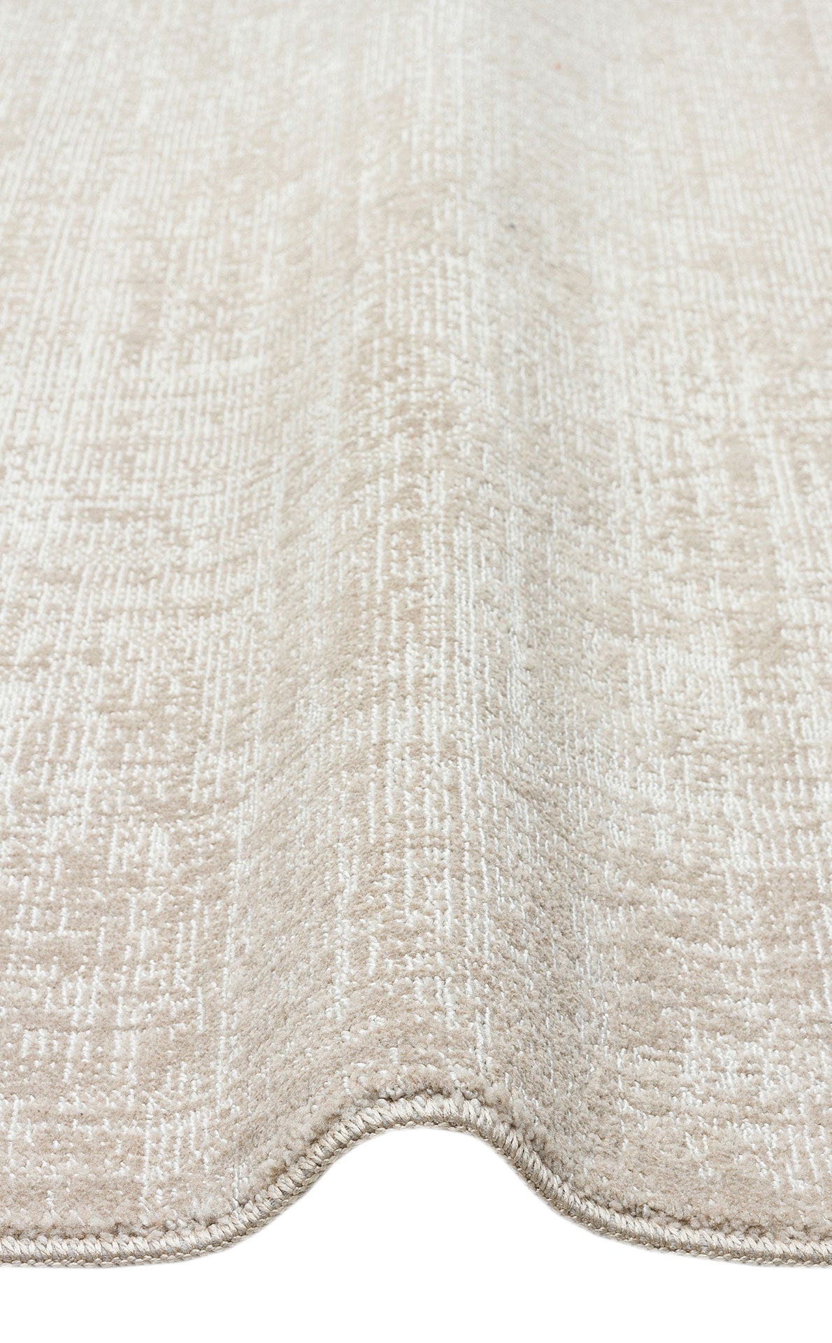 Hitit Plain Beige Örgü Dokuma Salon Koridor Mutfak Halısı Bukle
