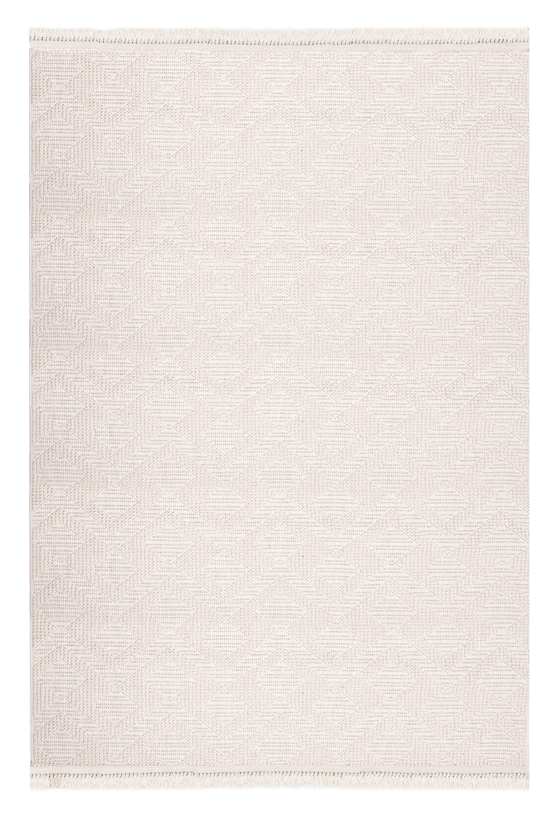 Skyet SKT0207 Krem Bukle Dokuma Minimalist İskandinav Halı