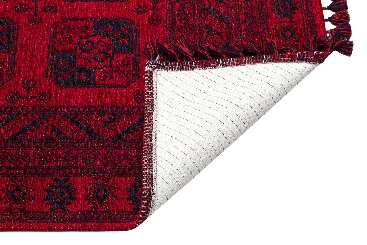 Tahran THN01 Red Dokuma Yıkanabilir Salon Mutfak Koridor Halısı