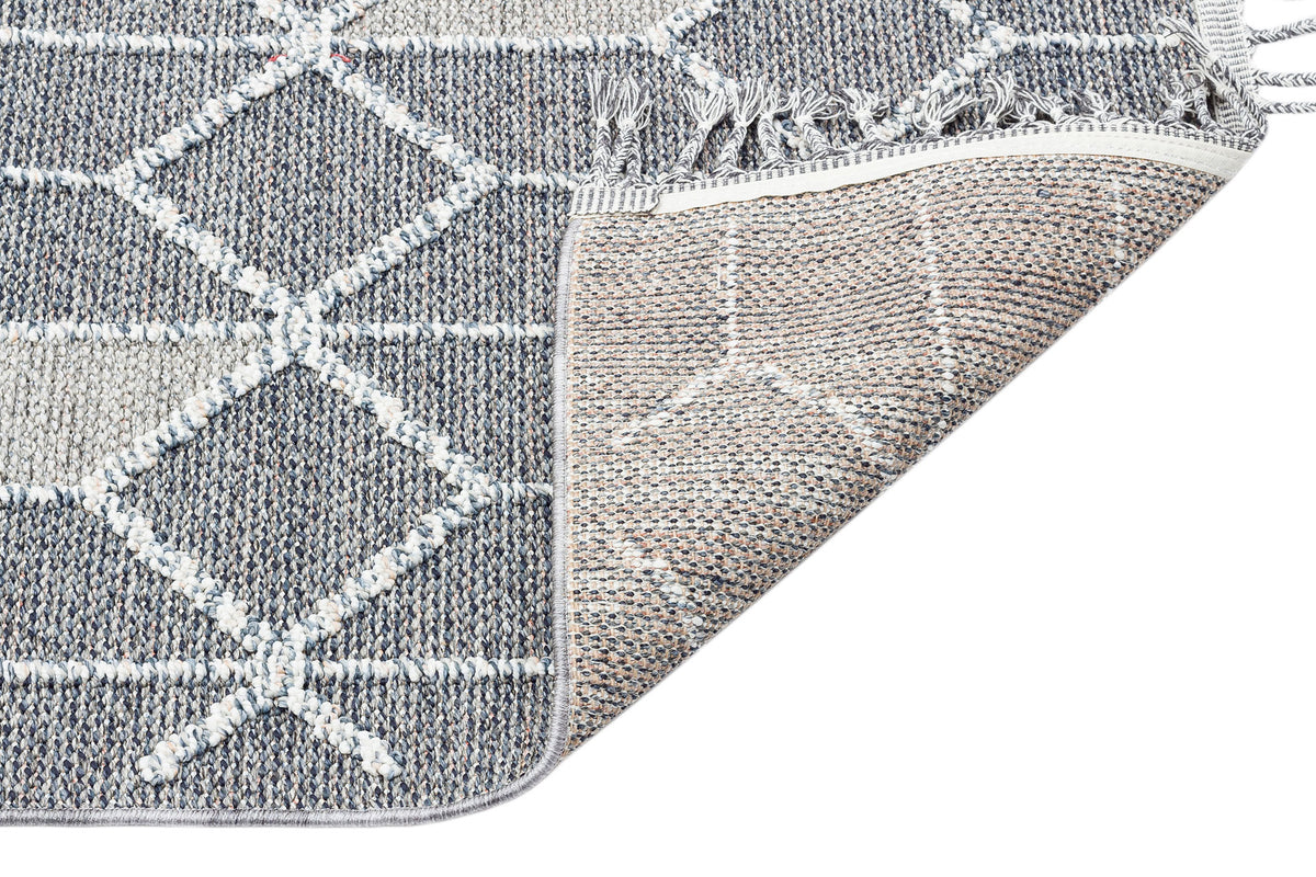 Flam FLM03 Grey Örgü Dokuma Salon Koridor Mutfak Halısı Bukle