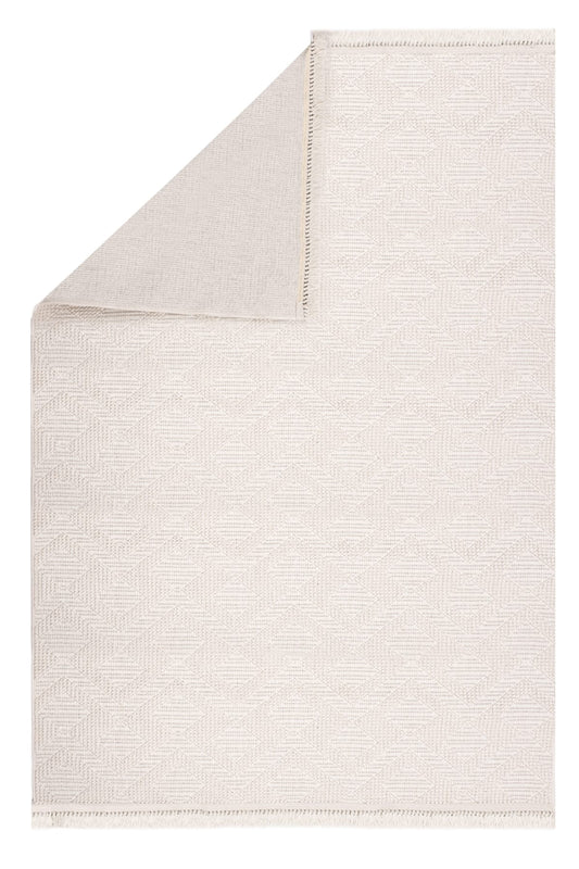 Skyet SKT0207 Krem Bukle Dokuma Minimalist İskandinav Halı