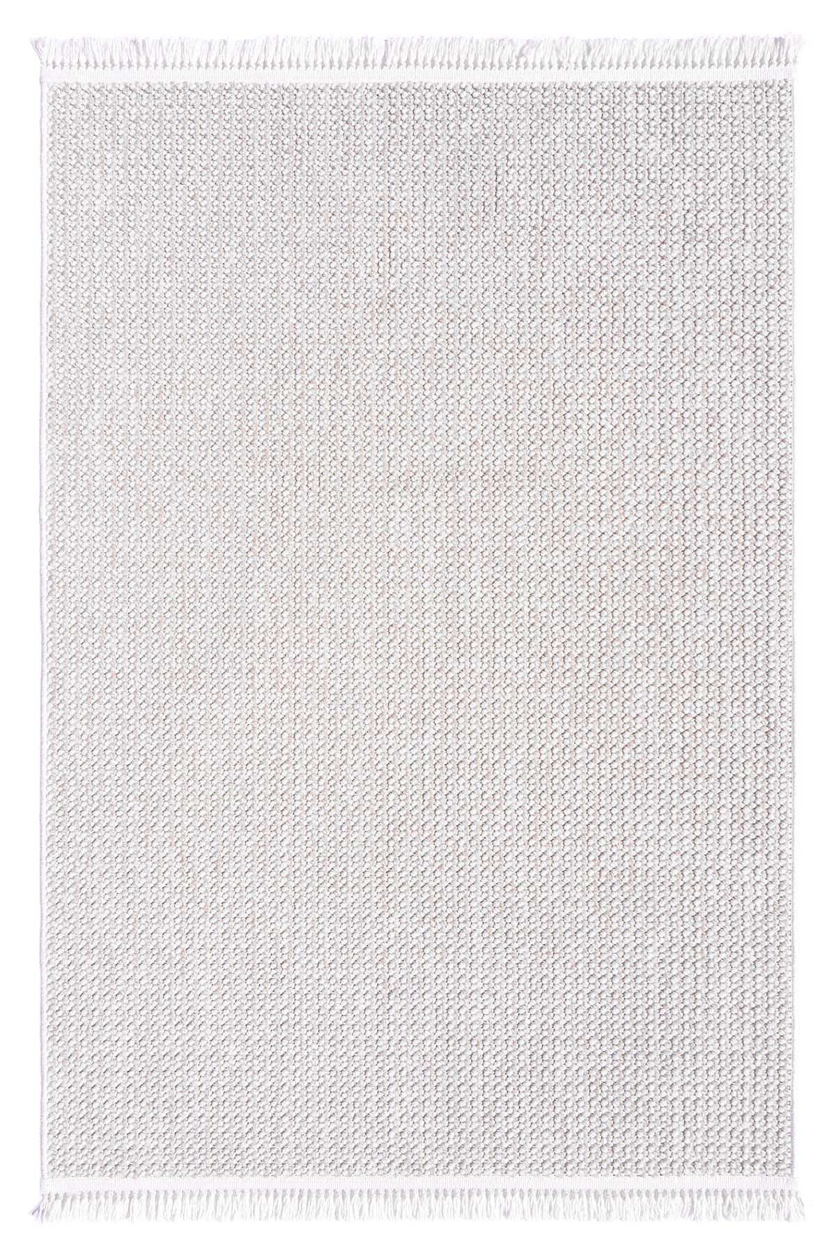 Skyet SKT0406 Beige Bukle Dokuma Minimalist İskandinav Halı