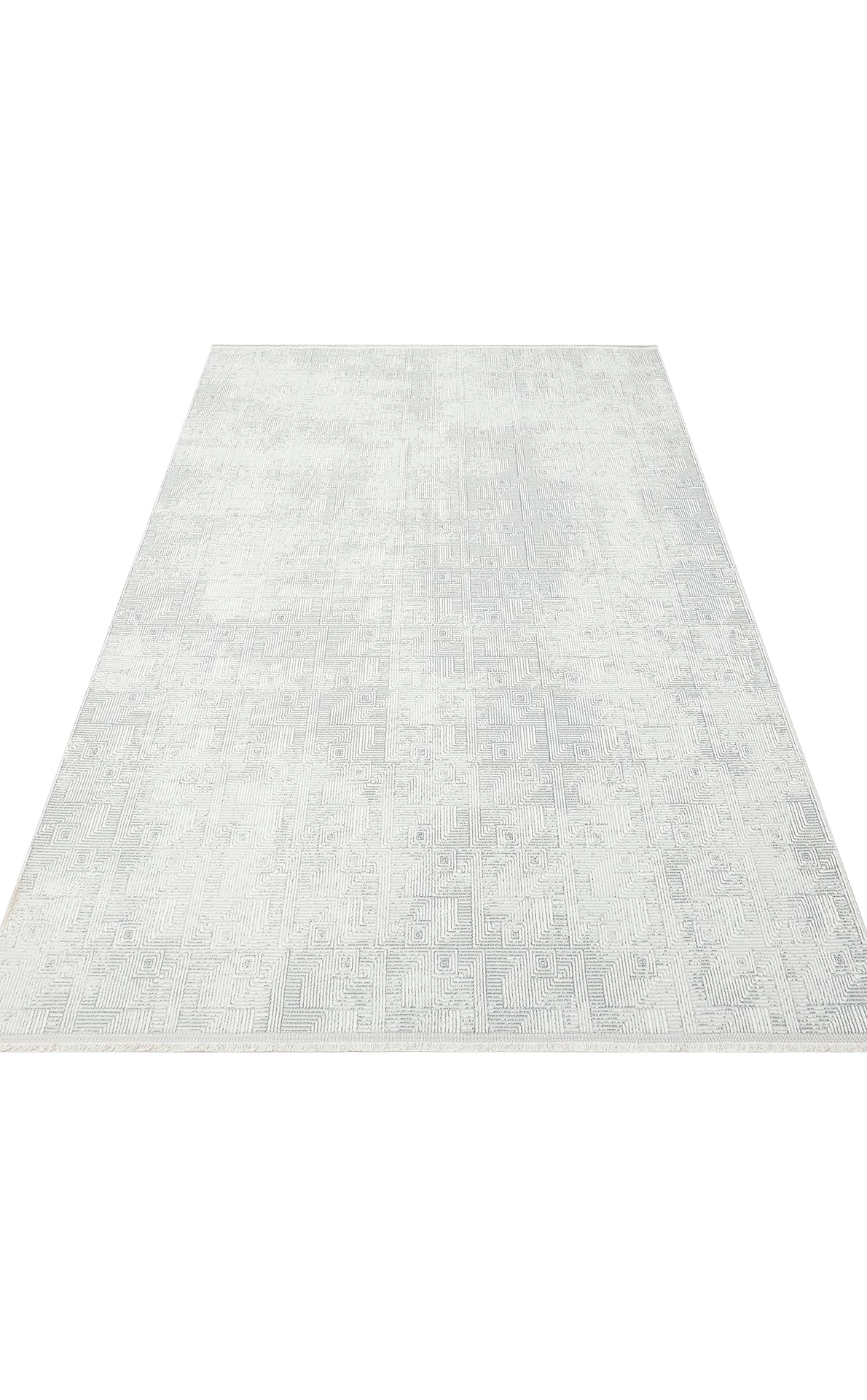 Sateen ST109 Cream Grey Dokuma Salon Koridor Mutfak Halısı