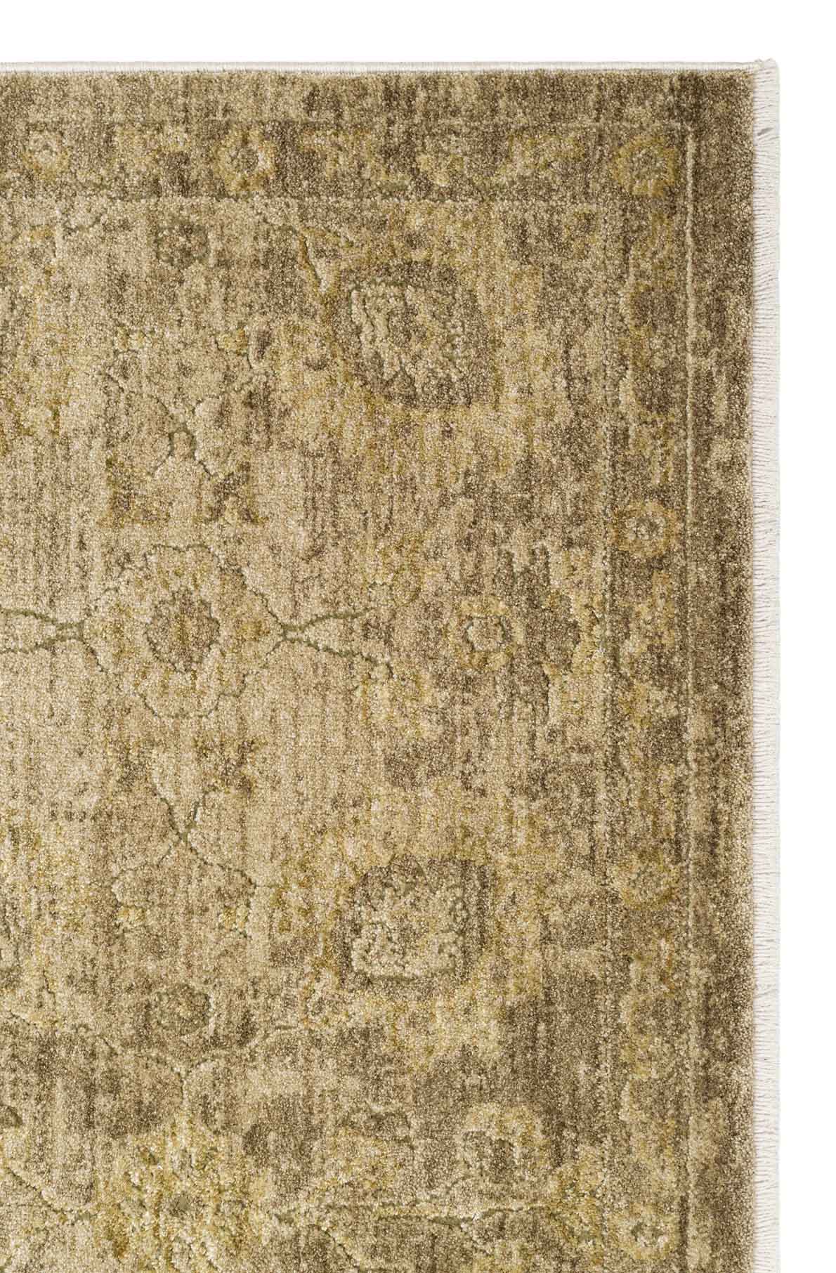 Depaca DP01 Yeşil Vintage Salon Oturma Odası Halısı detay