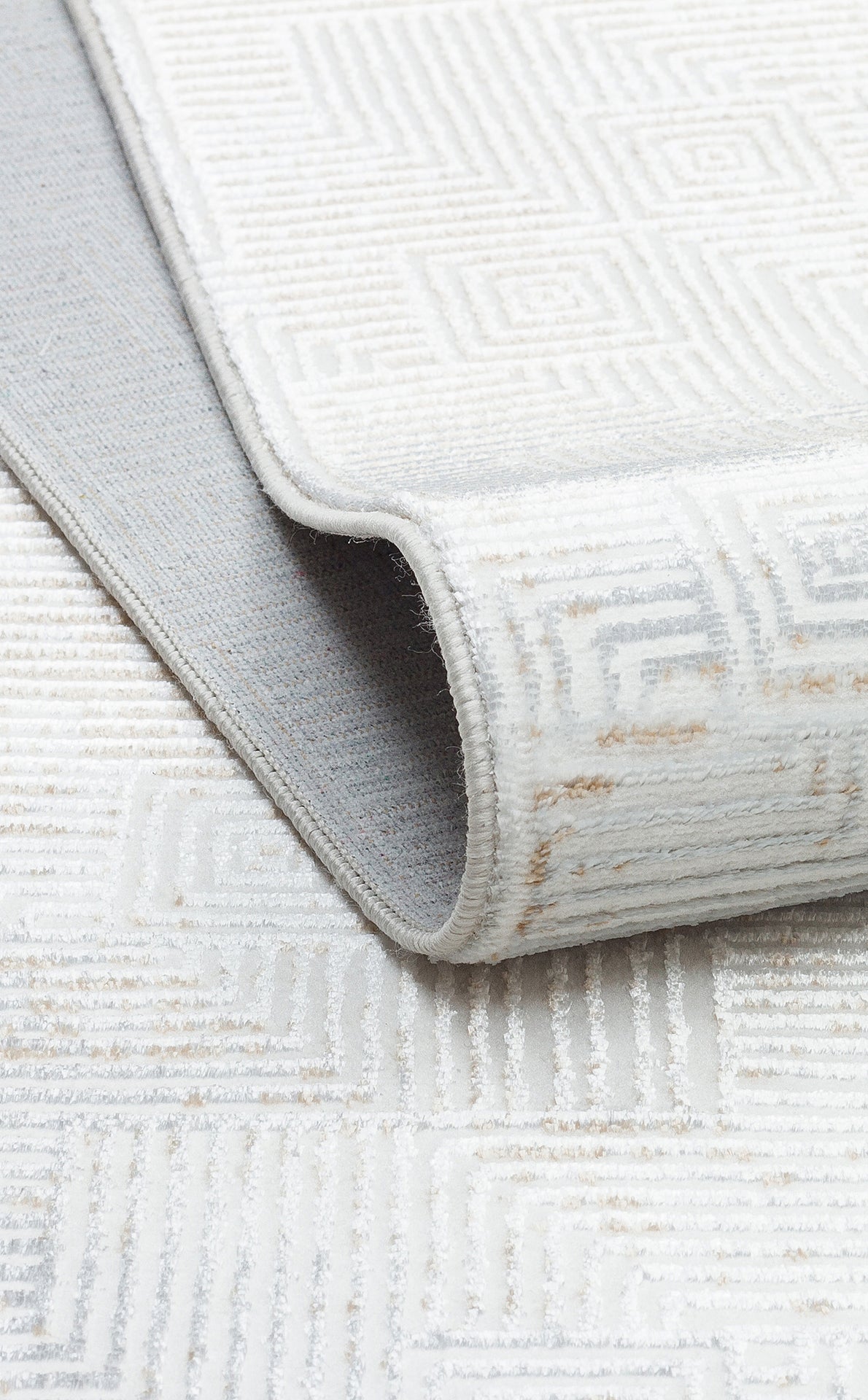 Sateen ST109 Cream Beige Dokuma Salon Koridor Mutfak Halısı