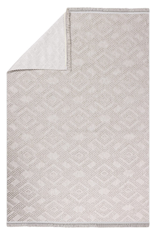 Skyet SKT0206 Beige Bukle Dokuma Minimalist İskandinav Halı