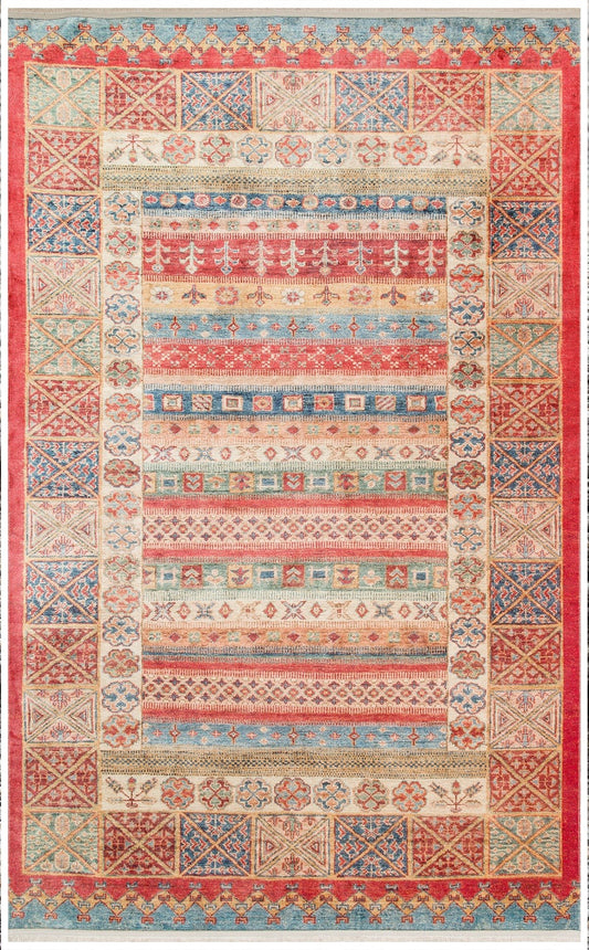Kadim Multy KDM04 Antik Desenlere Sahip Makinede Yıkanabilir Vintage Salon Oturma odası Koridor Mutfak Halısı