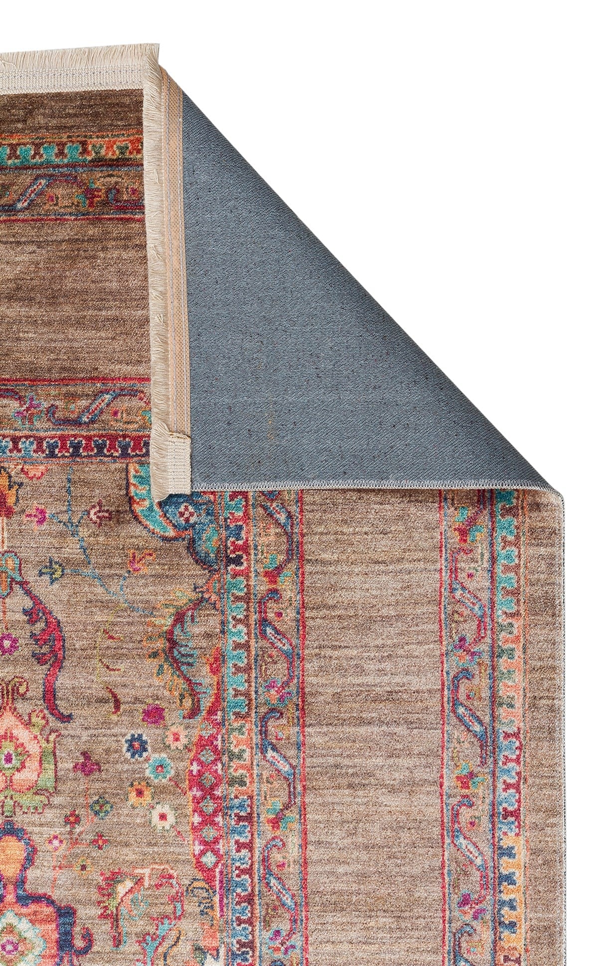 Kadim Olive KDM07 Antik Desenlere Sahip Makinede Yıkanabilir Vintage Salon Oturma odası Koridor Mutfak Halısı
