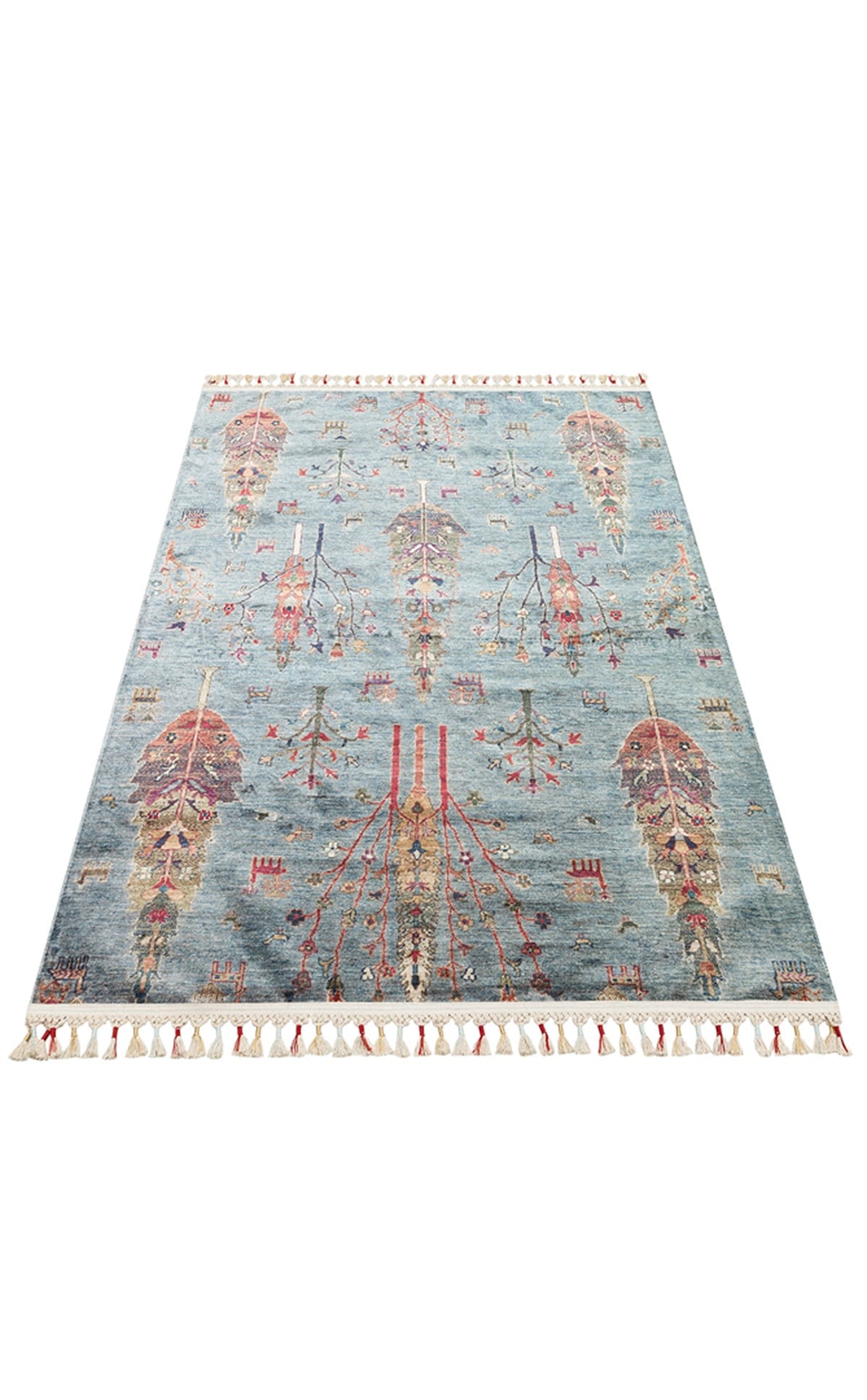 Kadim Aqua KDM09 Antik Desenlere Sahip Makinede Yıkanabilir Vintage Salon Oturma odası Koridor Mutfak Halısı