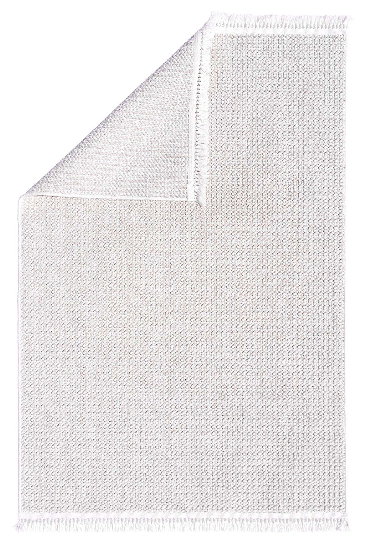 Skyet SKT0406 Beige Bukle Dokuma Minimalist İskandinav Halı