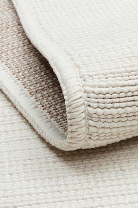 Vera Jute LN 02 WHITE Jüt Dokulu Hav Toz Vermeyen Leke Tutmaz Halı