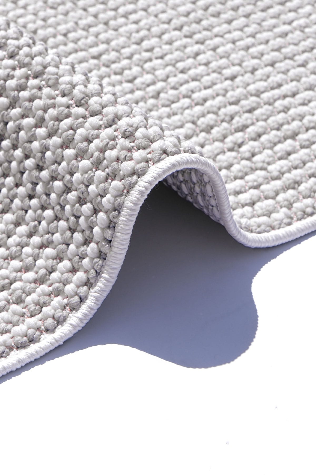 Skyet SKT0401 Grey Bukle Dokuma Minimalist İskandinav Halı