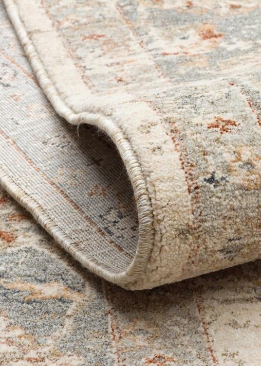 Varak Cream Grey XW VRK04 Desenlere Sahip Makinede Yıkanabilir Vintage Salon Oturma odası Koridor Mutfak Halısı