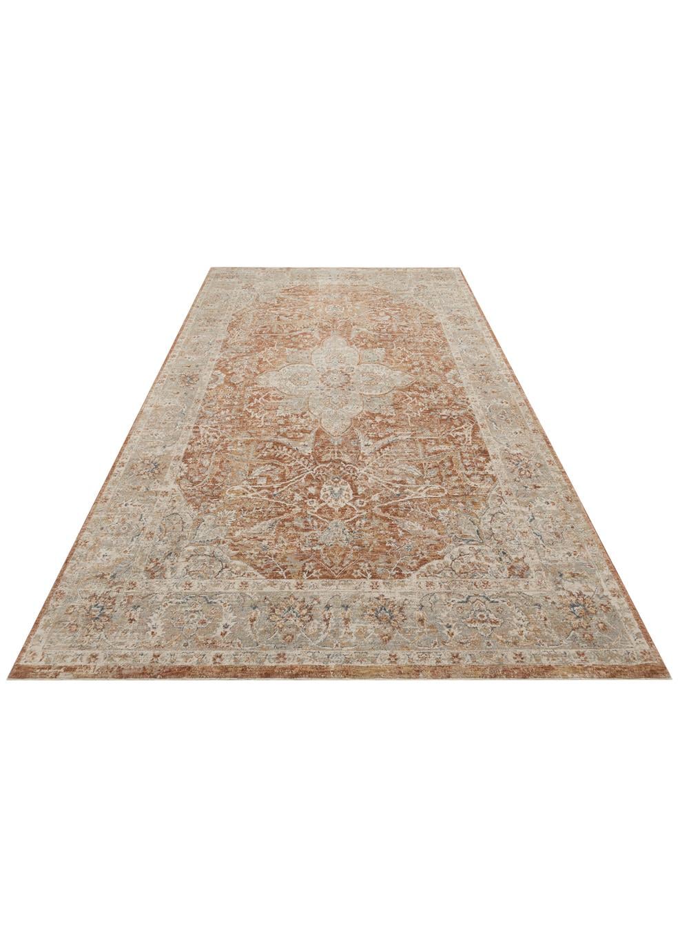 Varak Terra XW VRK05 Desenlere Sahip Makinede Yıkanabilir Vintage Salon Oturma odası Koridor Mutfak Halısı