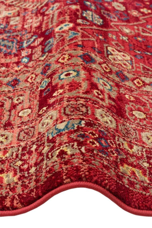 Nostalji NST05 Kırmızı Vintage Salon Oturma odası Koridor Mutfak Halısı