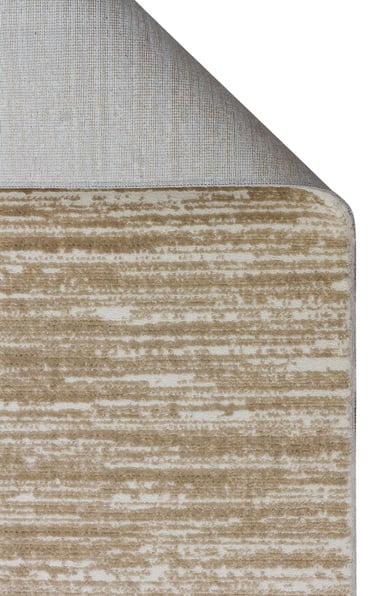 Doku Plain Beige Eskitme Desenli Salon Koridor Mutfak Halısı