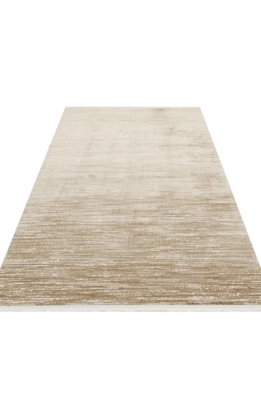 Doku Plain Beige Eskitme Desenli Salon Koridor Mutfak Halısı