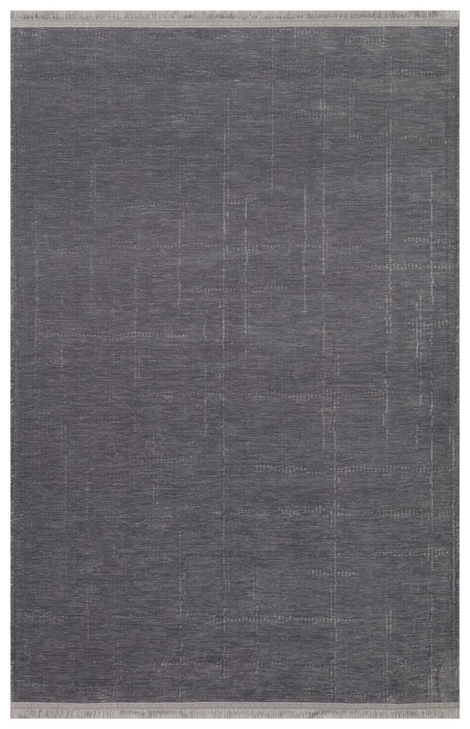 Yuna Kilim YUN02 Antrasit Makinede Yıkanabilir Salon Oturma odası Koridor Mutfak Halısı
