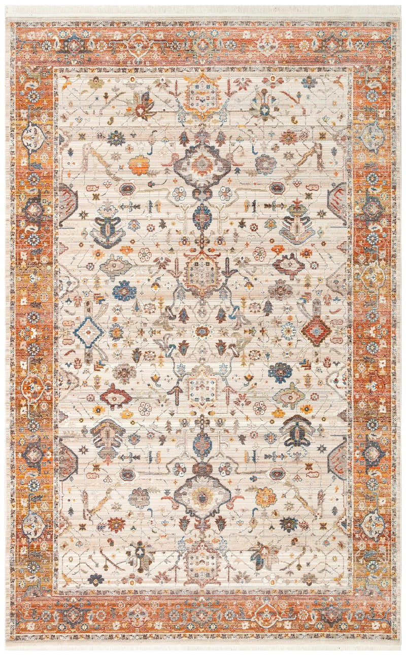 Pietra Cream Terra PTA01 Desenlere Sahip Vintage Salon Oturma odası Koridor Mutfak Halısı