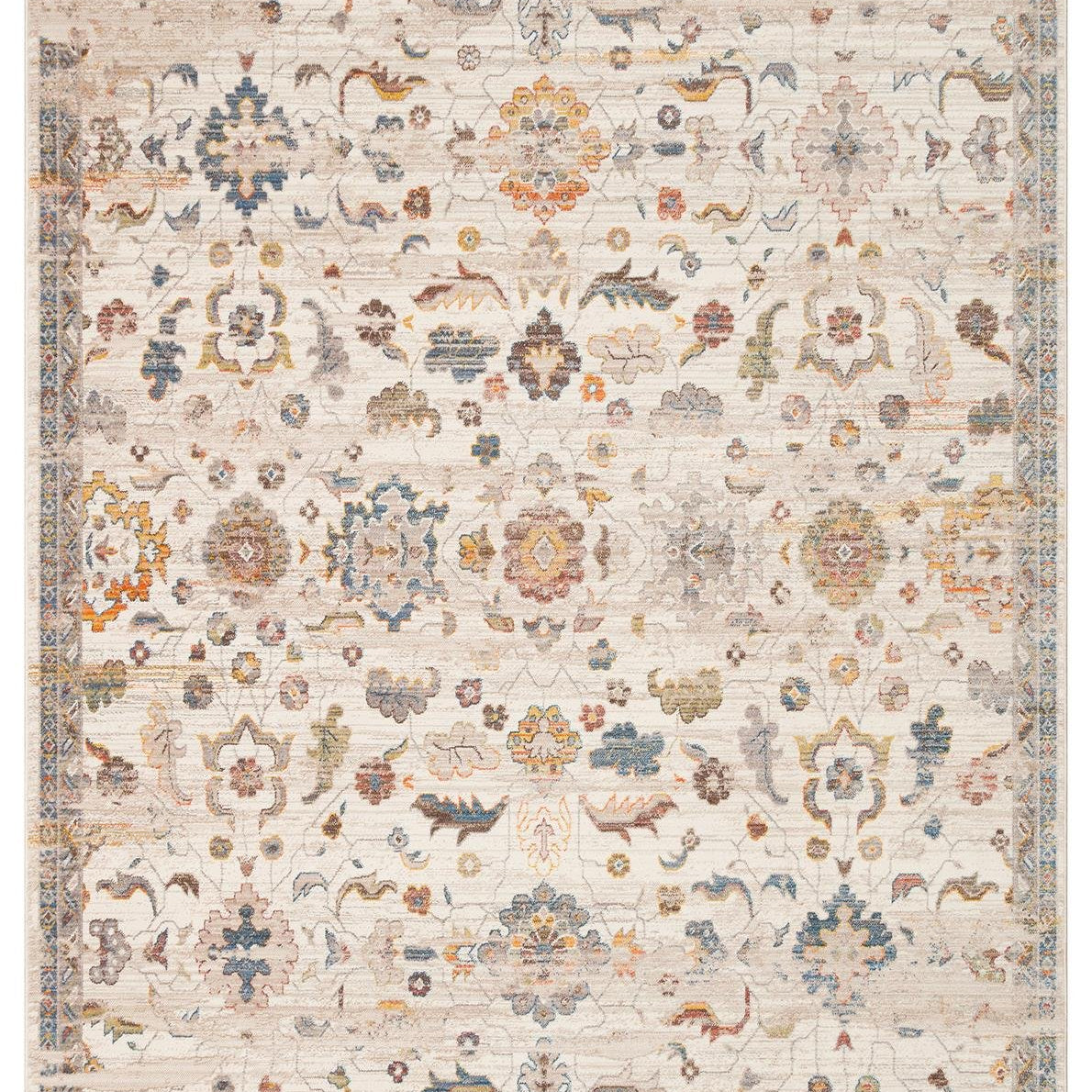 Pietra Cream Multy PTA01 Desenlere Sahip Vintage Salon Oturma odası Koridor Mutfak Halısı