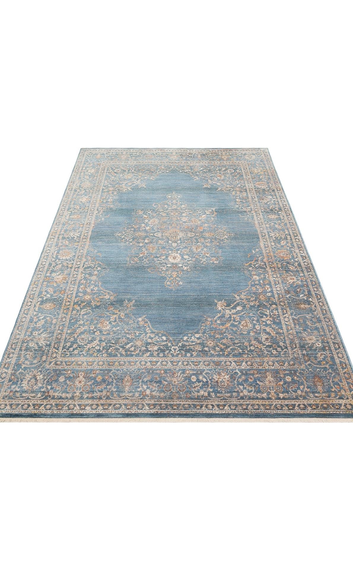 Pietra Navy PTA18 Desenlere Sahip Vintage Salon Oturma odası Koridor Mutfak Halısı