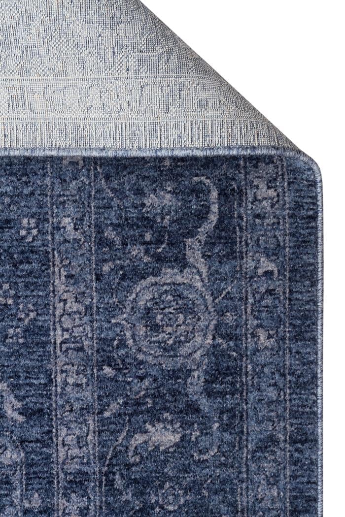 Shiraz Navy SHR03 Desenlere Sahip Vintage Salon Oturma odası Koridor Mutfak Halısı
