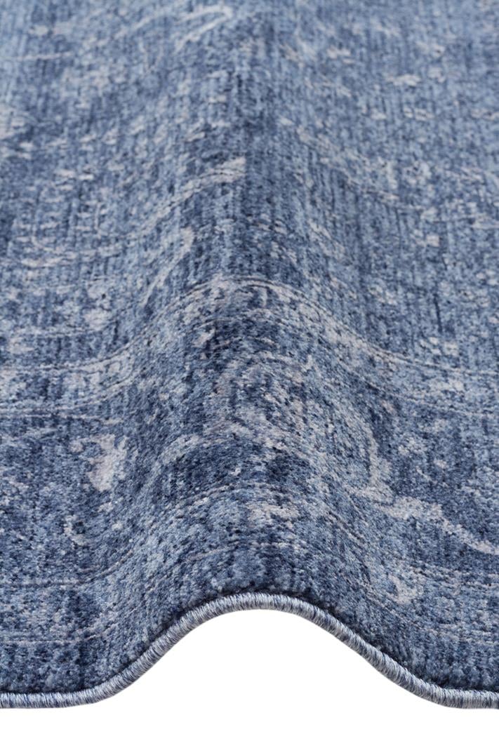 Shiraz Navy SHR03 Desenlere Sahip Vintage Salon Oturma odası Koridor Mutfak Halısı