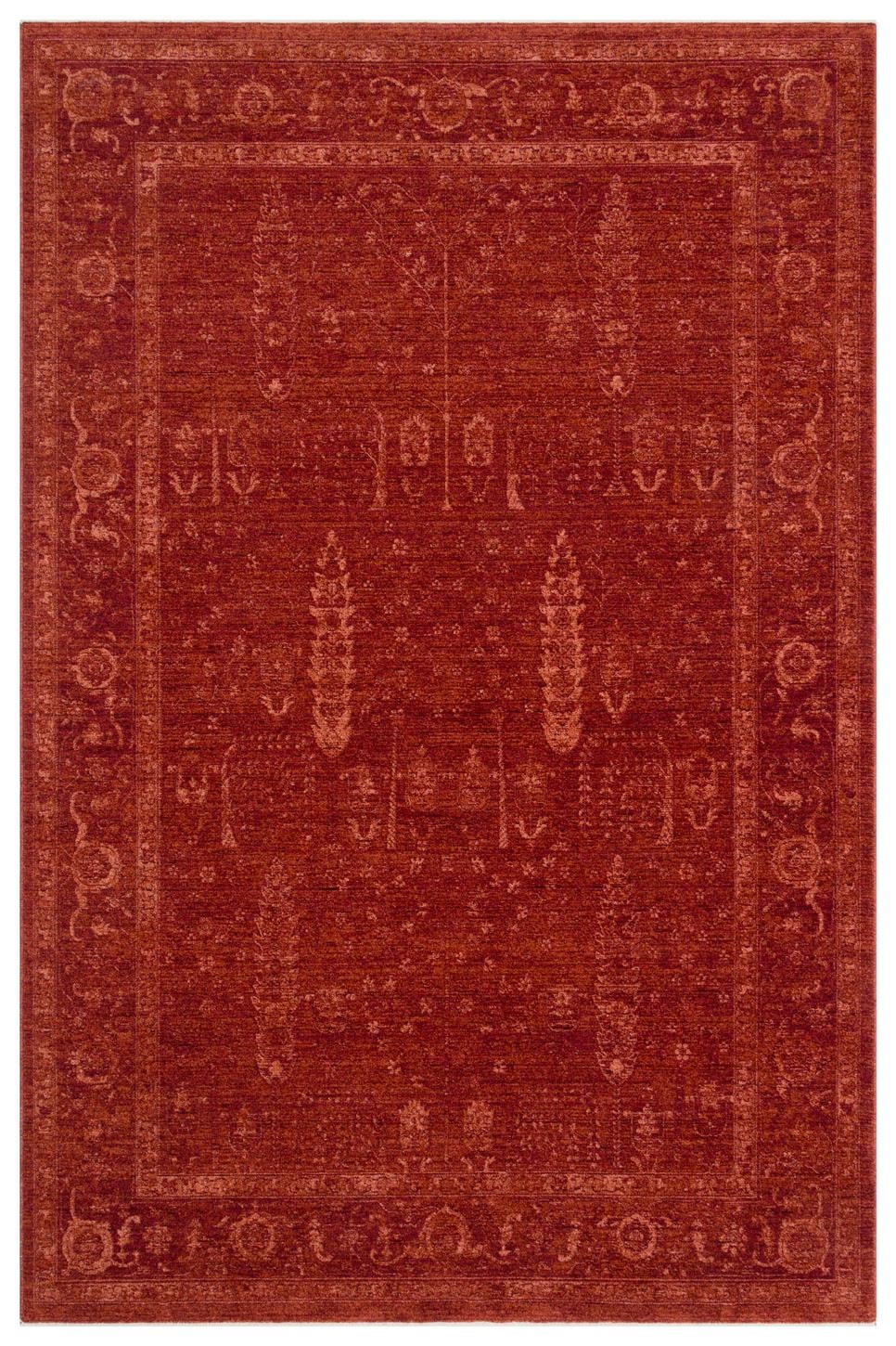 Shiraz Red SHR03 Desenlere Sahip Vintage Salon Oturma odası Koridor Mutfak Halısı
