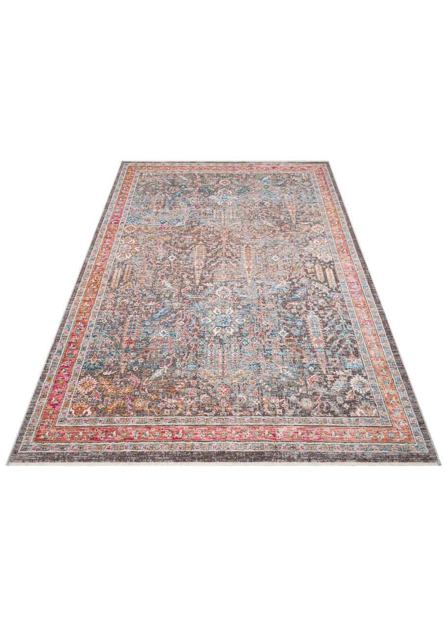 Madrid MAD01 Multy Renkli Desenlere Sahip Vintage Salon Oturma odası Koridor Mutfak Halısı