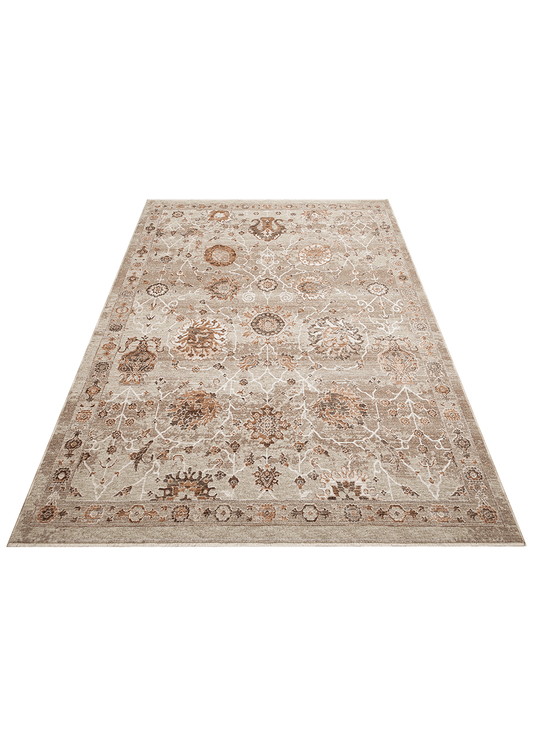 Madrid MAD05 Cream Gold Renkli Desenlere Sahip Vintage Salon Oturma odası Koridor Mutfak Halısı