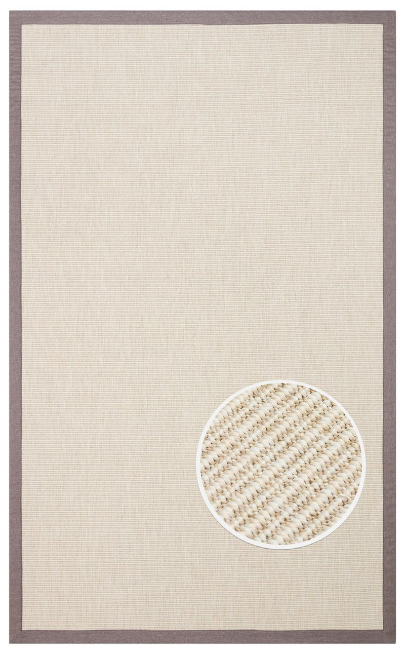 Ventura Cream - Mouse VNT2706 Border Desenlere Sahip Salon Oturma odası Koridor Mutfak Halısı