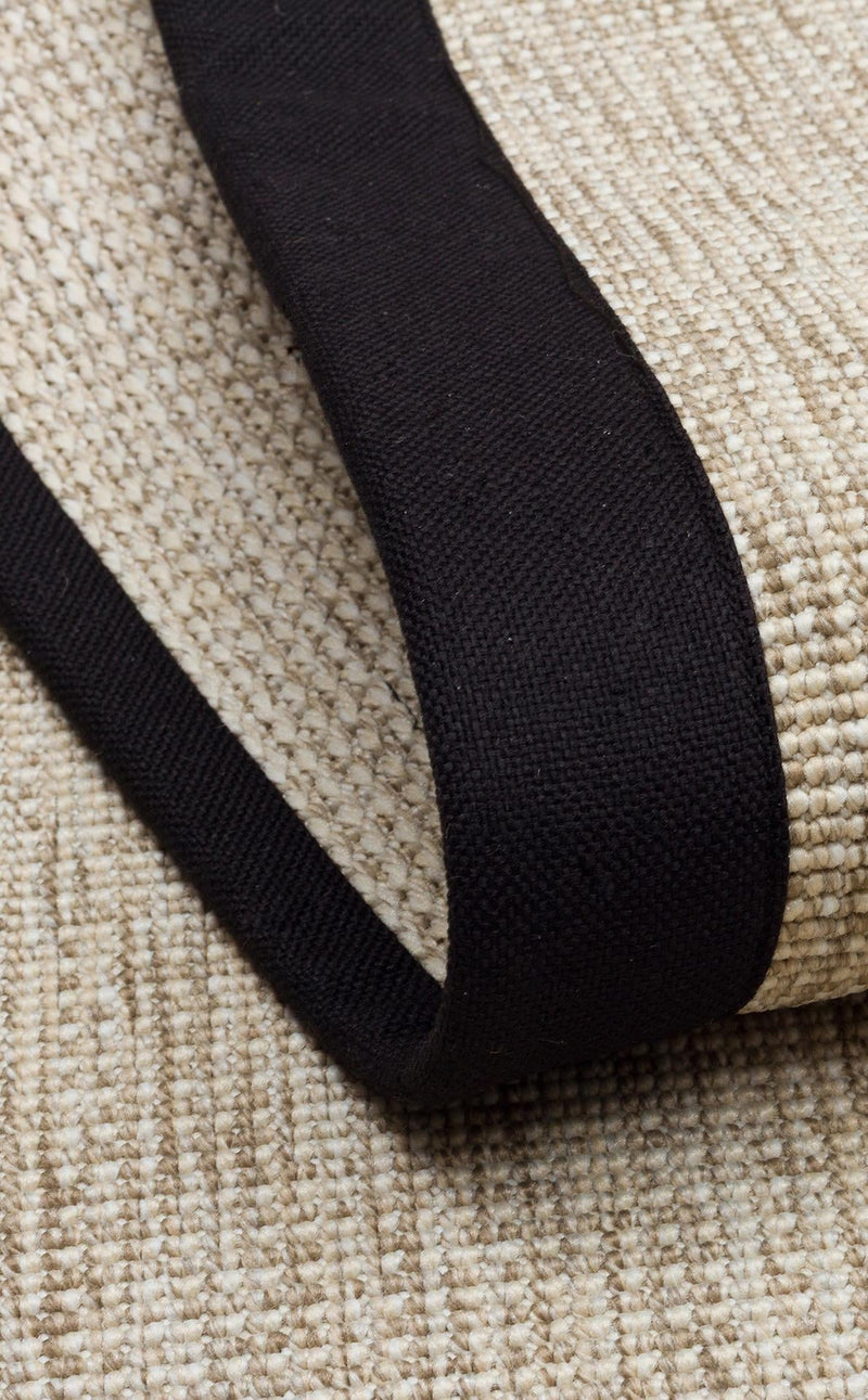 Ventura L.Beige - Black VNT2703 Border Desenlere Sahip Salon Oturma odası Koridor Mutfak Halısı