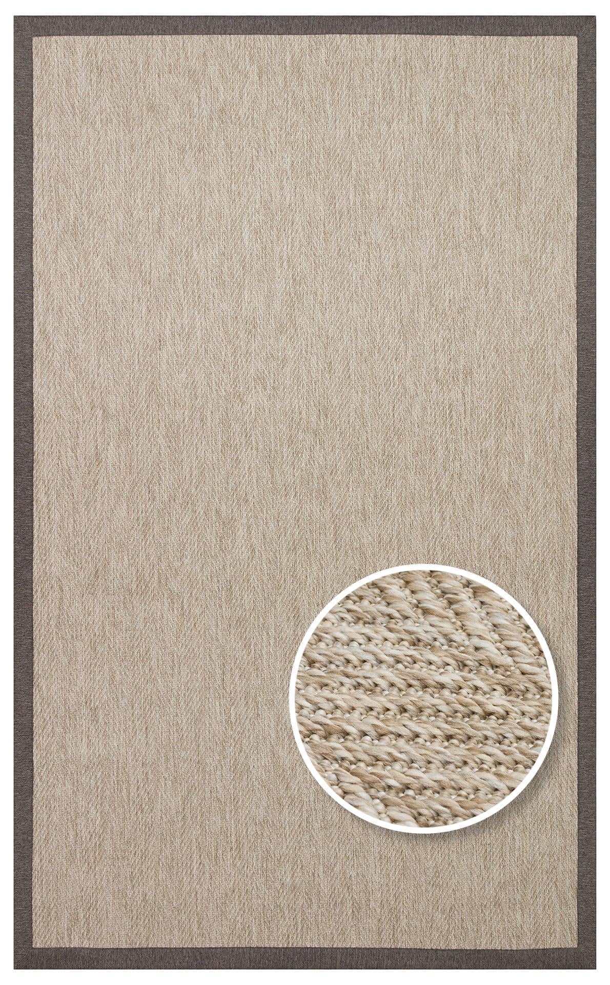 Ventura L.Beige - Dark Mix VNT2704 Border Desenlere Sahip Salon Oturma odası Koridor Mutfak Halısı