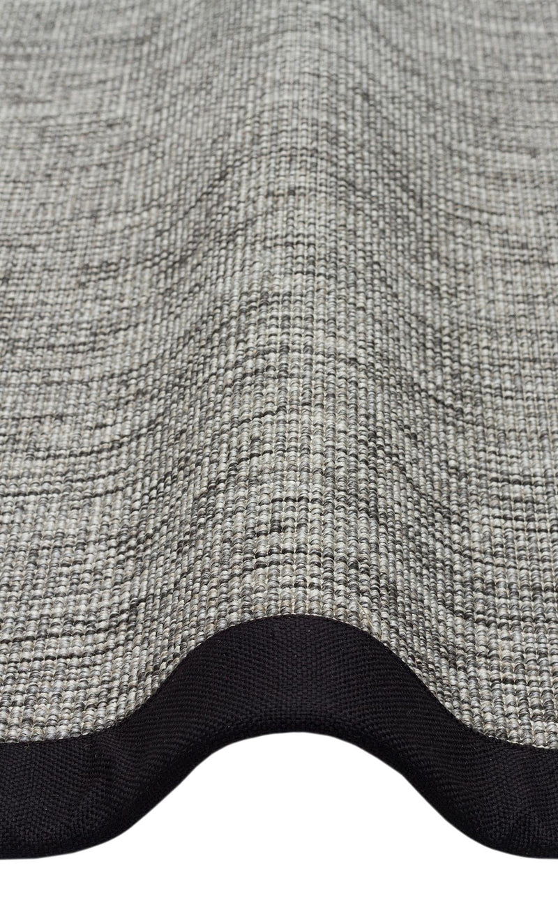 Ventura Grey - Black VNT2705 Border Desenlere Sahip Salon Oturma odası Koridor Mutfak Halısı
