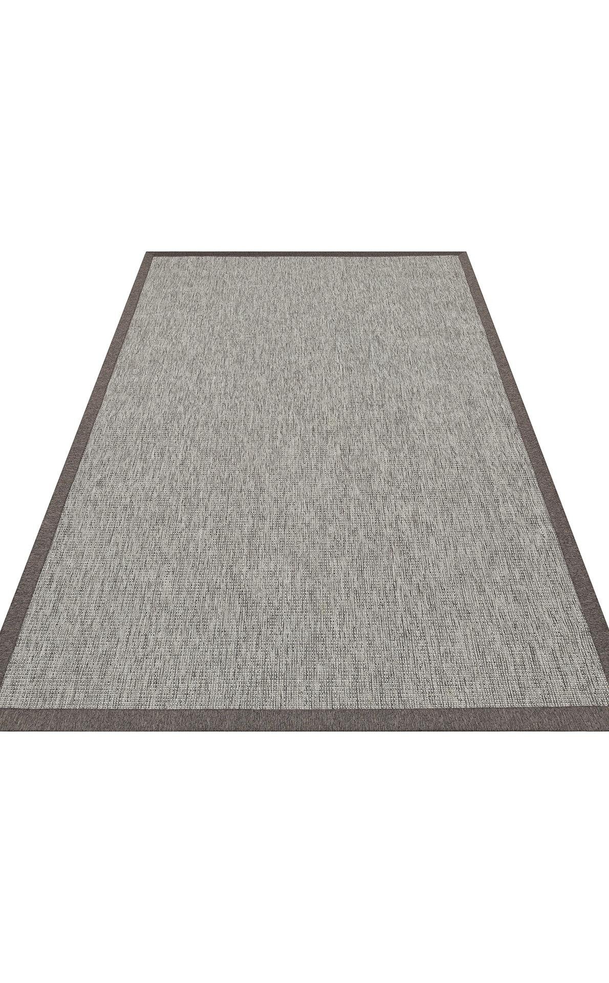 Ventura Grey - Dark Mix VNT2705 Border Desenlere Sahip Salon Oturma odası Koridor Mutfak Halısı