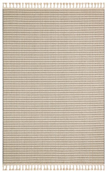 Flam FLM17 Beige Ivory Örgü Dokuma Salon Koridor Mutfak Halısı Bukle