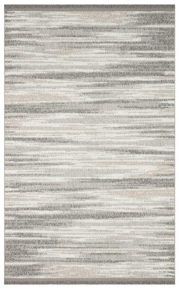 Gala 01 Grey White Örgü Dokuma Salon Koridor Mutfak Halısı Bukle