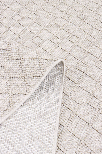 Skyet SKT0106 Beige Bukle Dokuma Minimalist İskandinav Halı
