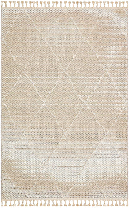 Flam FLM02 Beige Örgü Dokuma Salon Koridor Mutfak Halısı Bukle