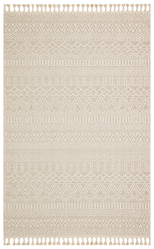 Flam FLM14 Beige Örgü Dokuma Salon Koridor Mutfak Halısı Bukle