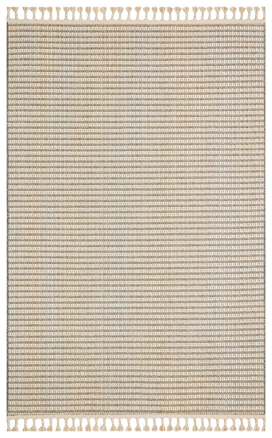 Flam FLM17 Beige Ivory Örgü Dokuma Salon Koridor Mutfak Halısı Bukle