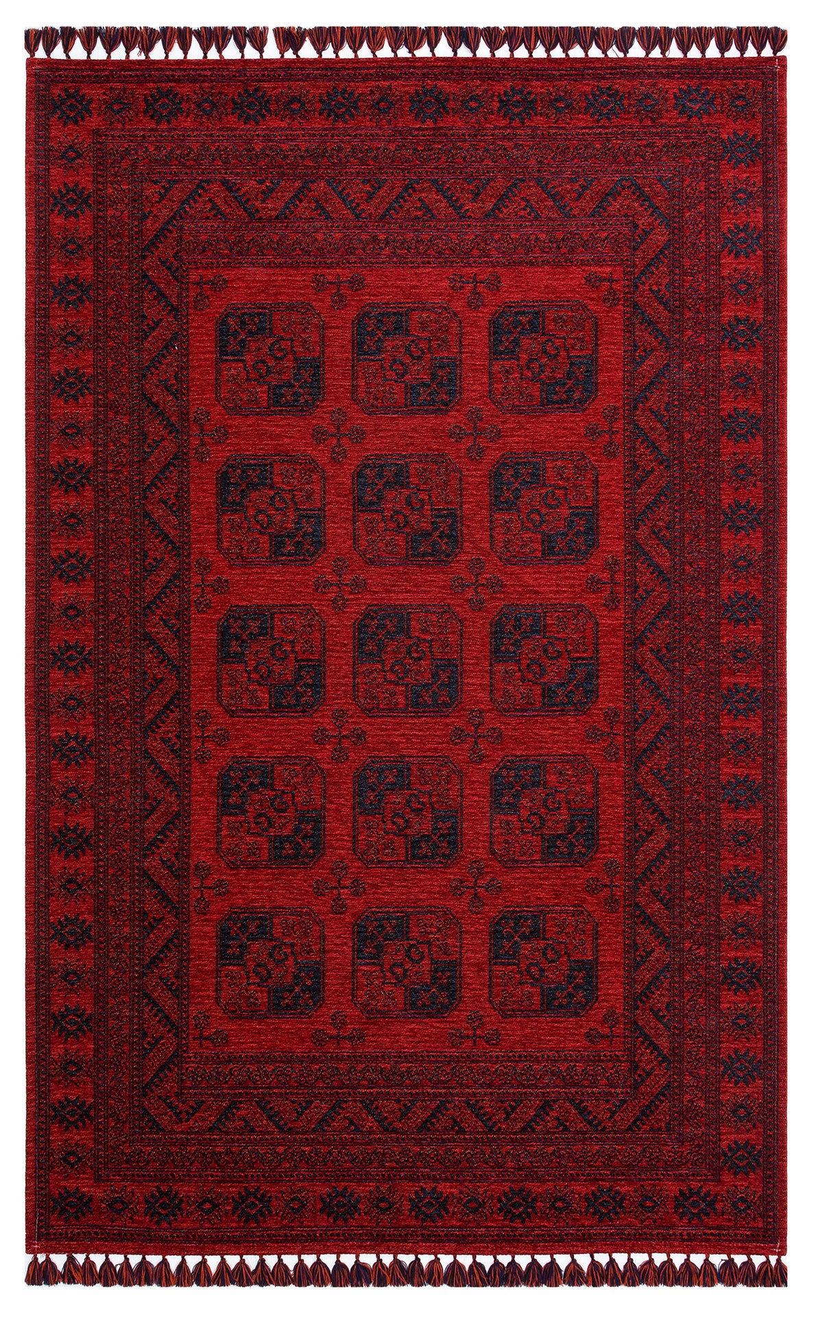Tahran THN01 Red Dokuma Yıkanabilir Salon Mutfak Koridor Halısı